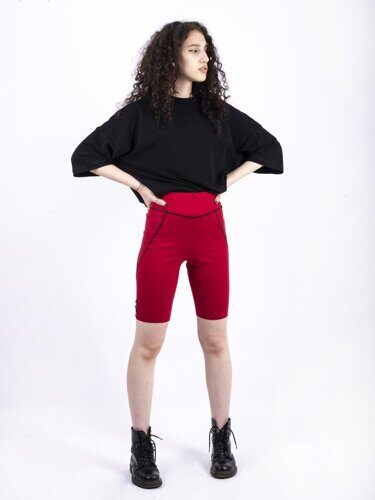 Red bicycle shorts
