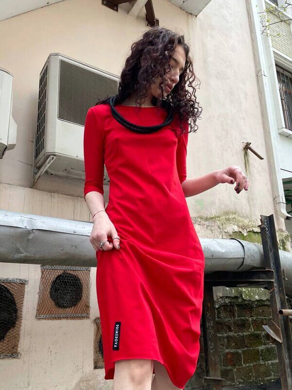 Dress "Gant", red