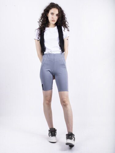 Gray bicycle shorts