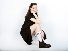 Dress "Wave", black