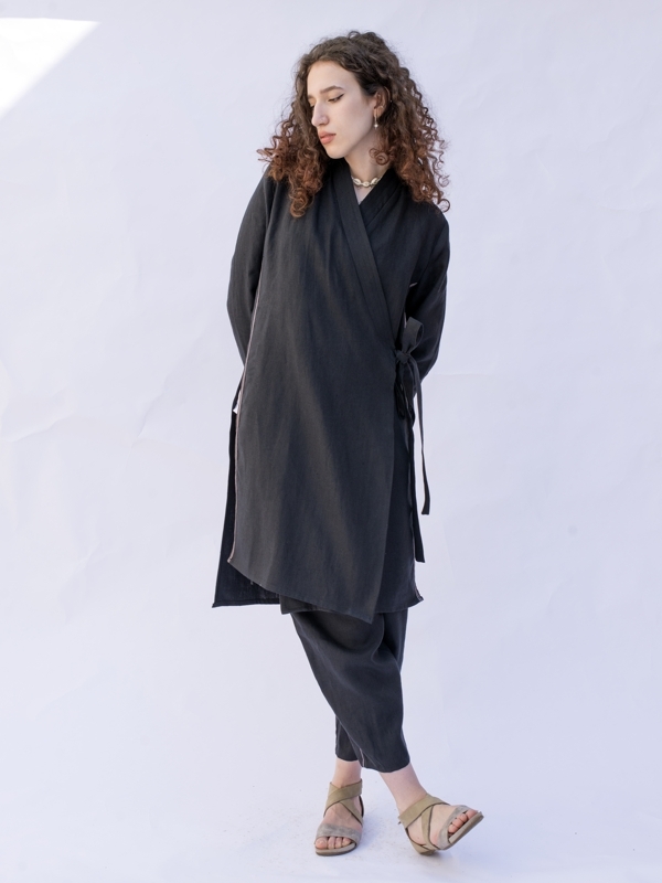 Jaket "KYOTO" linen black