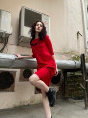 Dress "Gant", red